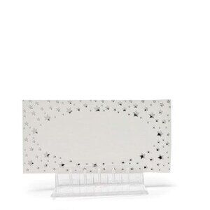 Silver Foil Star Place Cards Pkg of 24